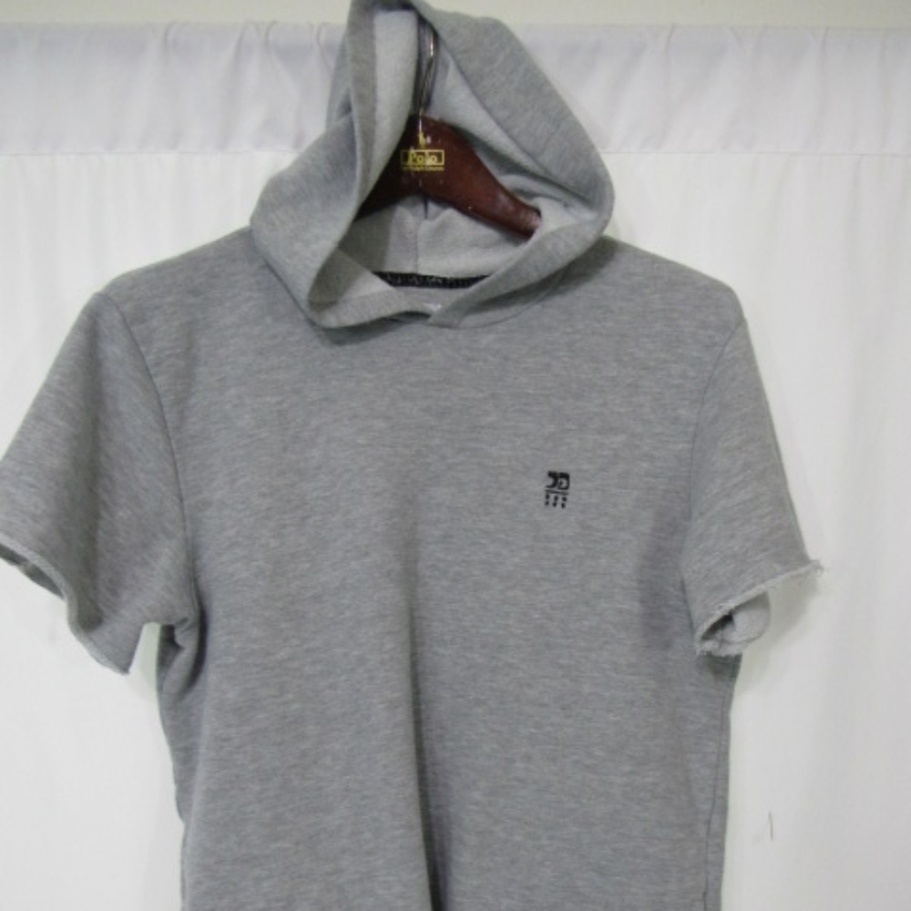 Joe's Jeans Grey Short Sleeve Unisex Hoodie Size 18-20 or Youth XL